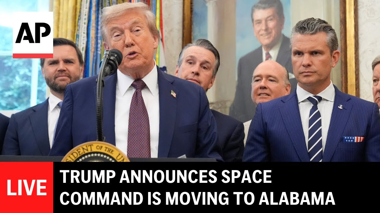 Trump Announces Relocation of U.S. Space Command to Alabama