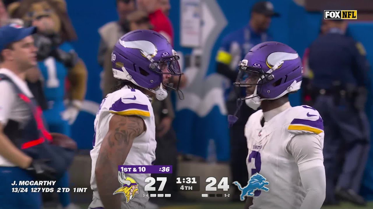 Epic Vikings vs. Lions Week 9 Highlights | 2025 NFL Action 🏈