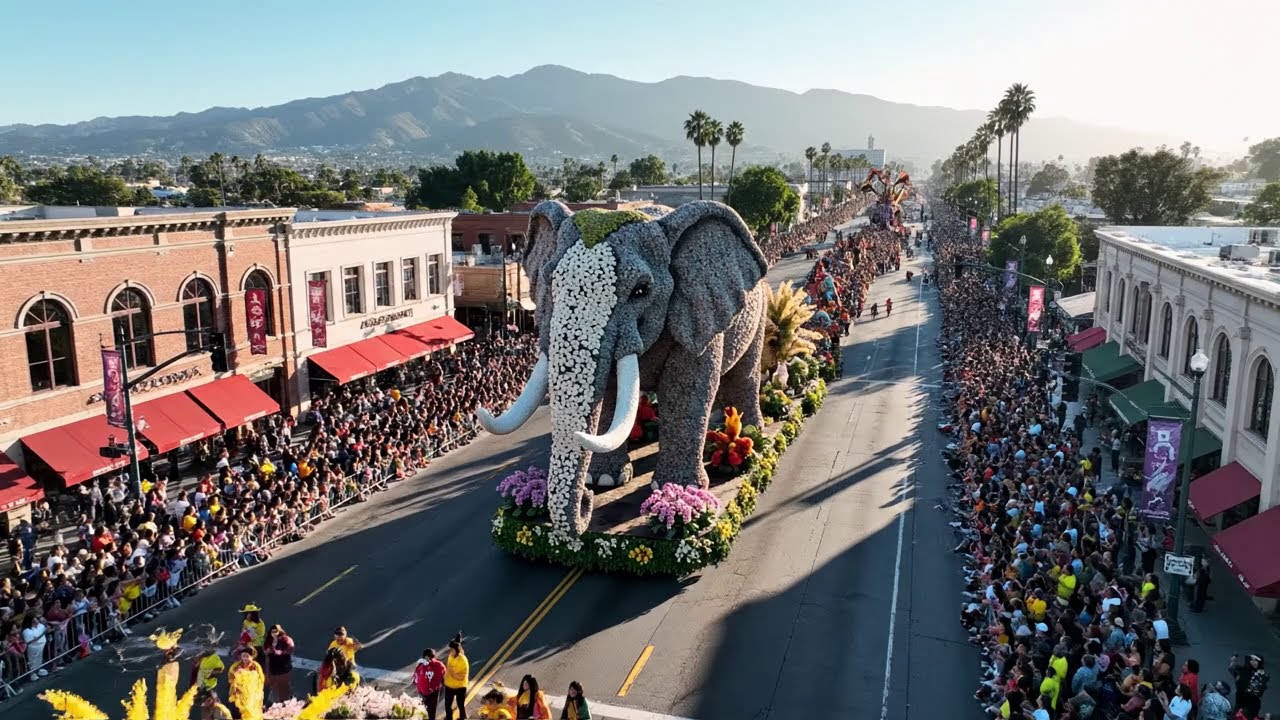 Pasadena Rose Parade 2026 in 4K: 100+ Floats & Bands 🎉