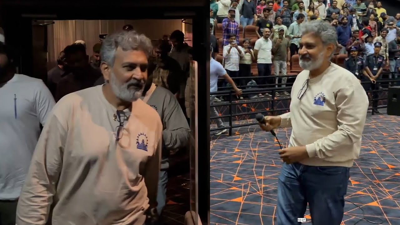 Rajamouli's Inspiring Speech at Baahubali Premiere 🎬 | Prabhas & Cast Celebrate at Prasads IMAX
