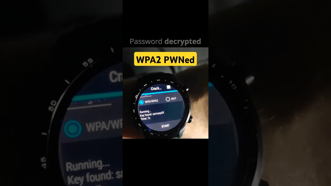 Kali NetHunter on TicWatch Pro 3: WPA2 Handshake Capture π