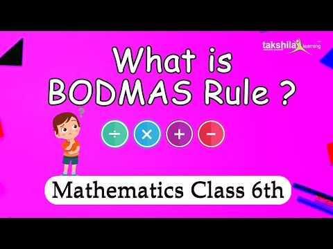 BODMAS Rule - Maths - CBSE Class 6th [ bodmas | class vi ]