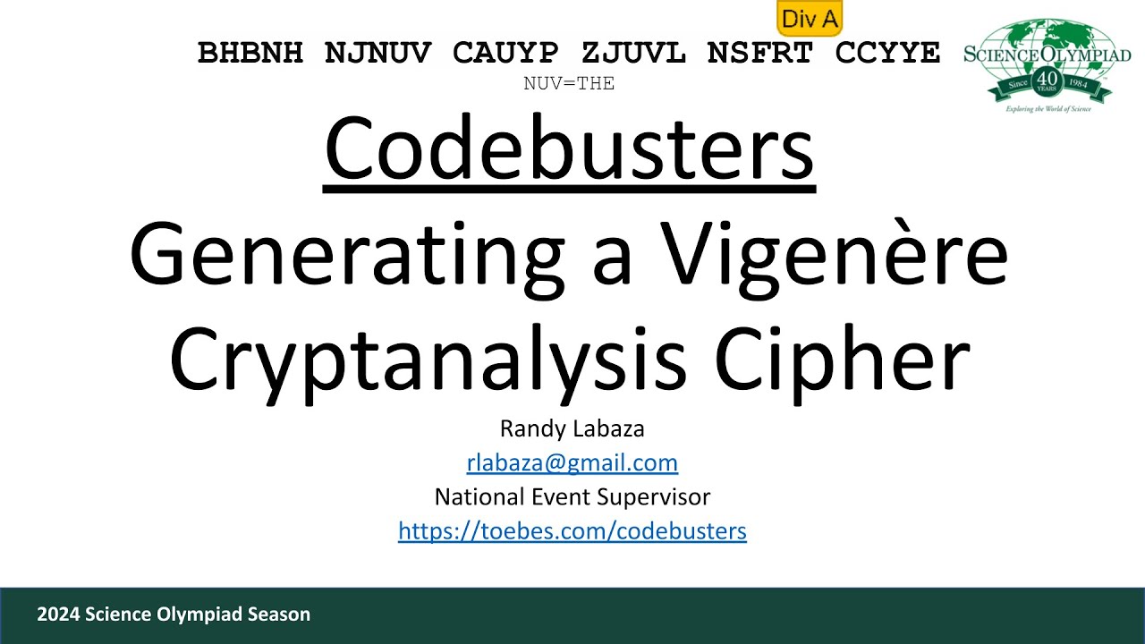 Master Vigenère Cipher Decoding with Codebusters 🔐