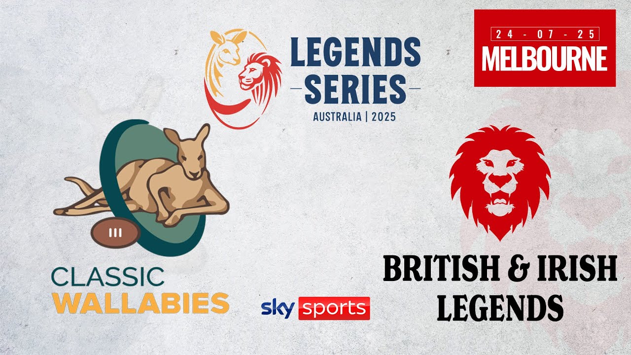 Live: Legendary Wallabies vs British & Irish Legends Match in Melbourne 🦁