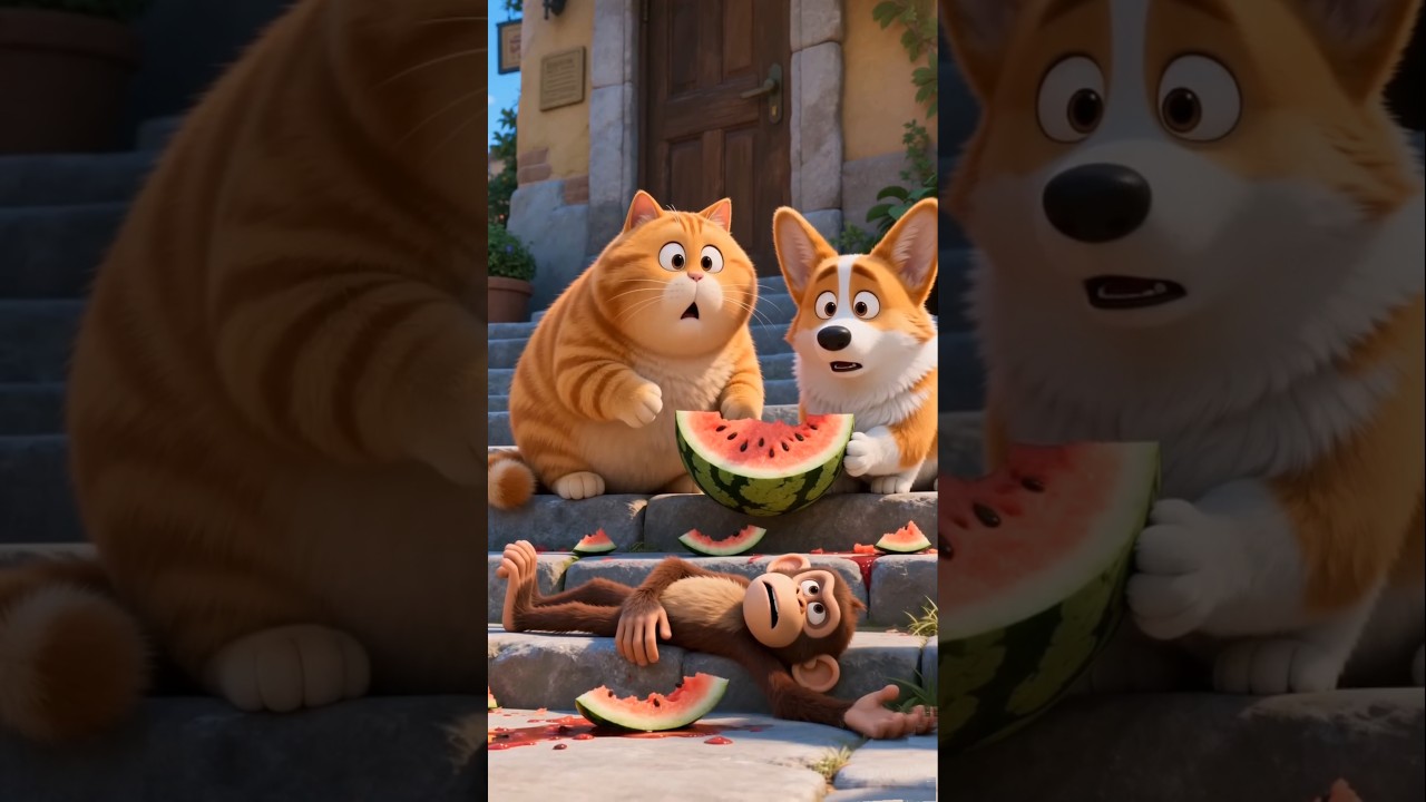 Funny Monkey vs Angry Chick 🐒🐥 | 3D Kids Cartoon