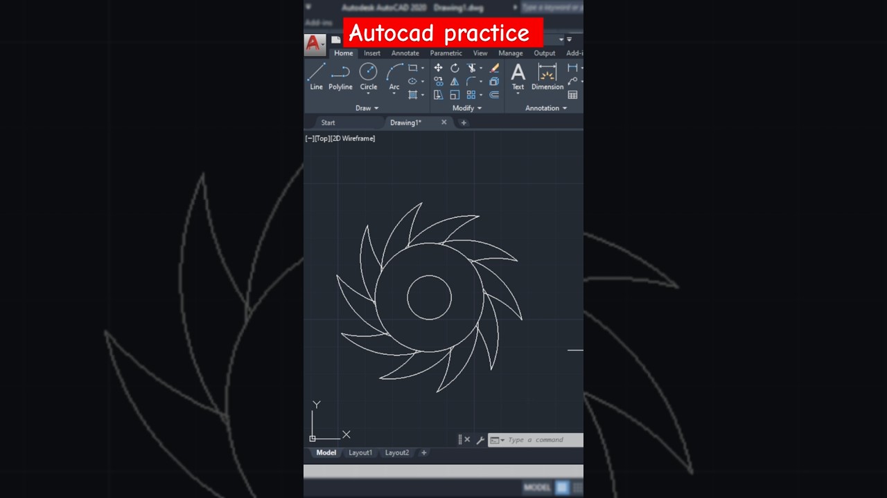 AutoCAD Mechanical 2D Drawing Tutorial for Beginners 🛠️