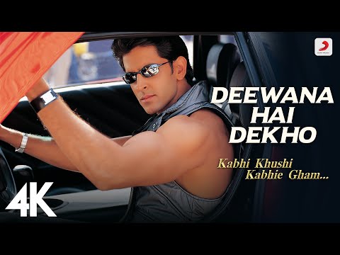 Deewana Hai Dekho - 4K Video | K3G | Hrithik Roshan, Kareena Kapoor | Alka Yagnik | Sonu Nigam