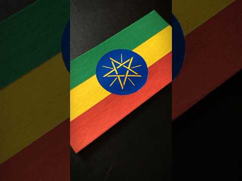 ETHIOPIA 🇪🇹 Flag Drawing #africa #ethiopia #drawing