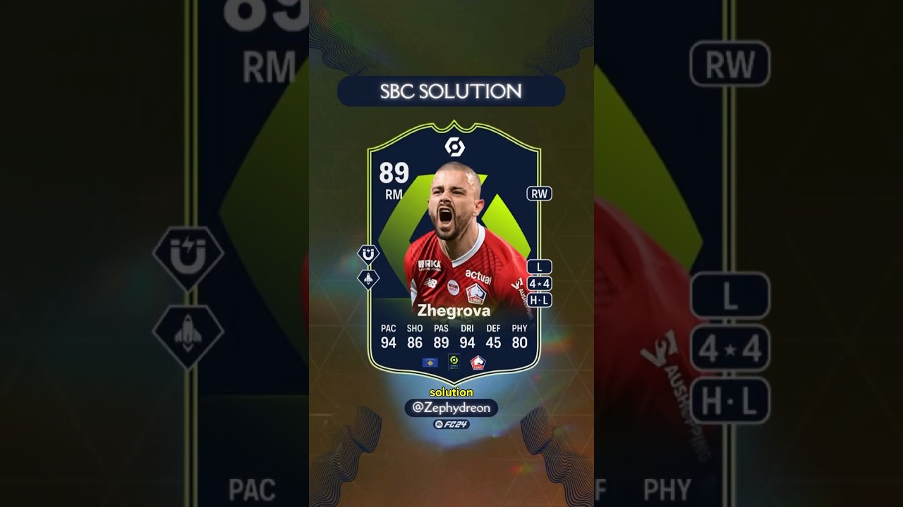 89 Cost-Efficient SBC for Edon Zhegrova POTM ⚽