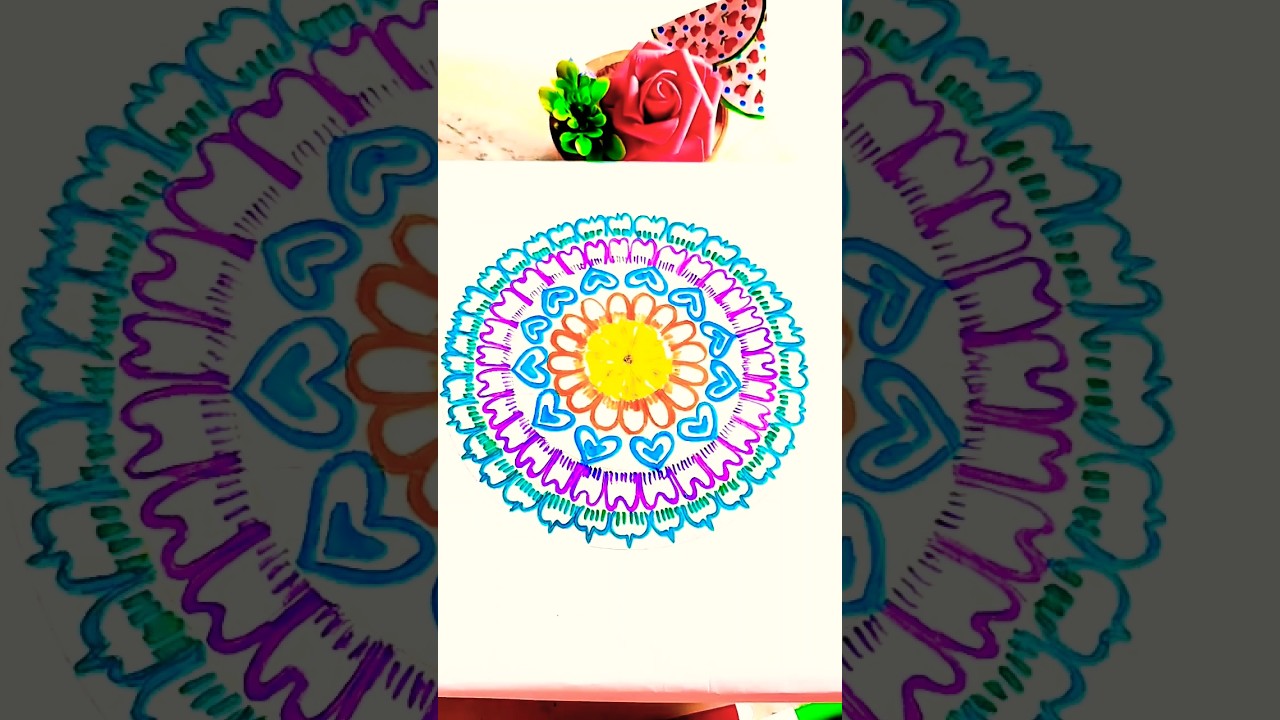 Beautiful Mandala Art ✨ in Short Video