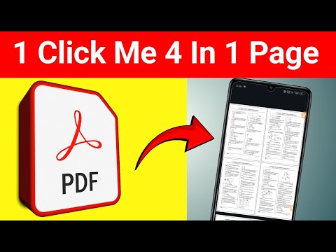 ek page par 4 print kaise nikale mobile se |pdf ke 2 page ko 1 page kaise banaye |pdf to micro xerox