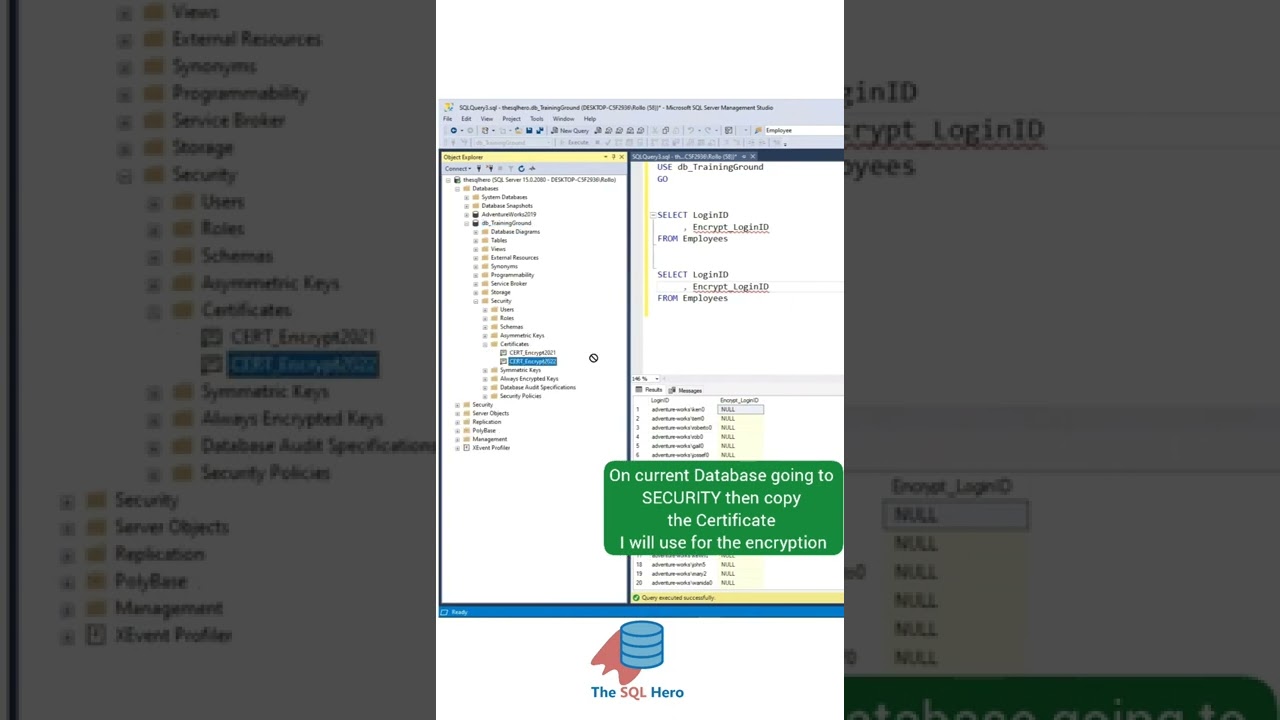 Secure Your Data with SQL Server Encryption 🔒
