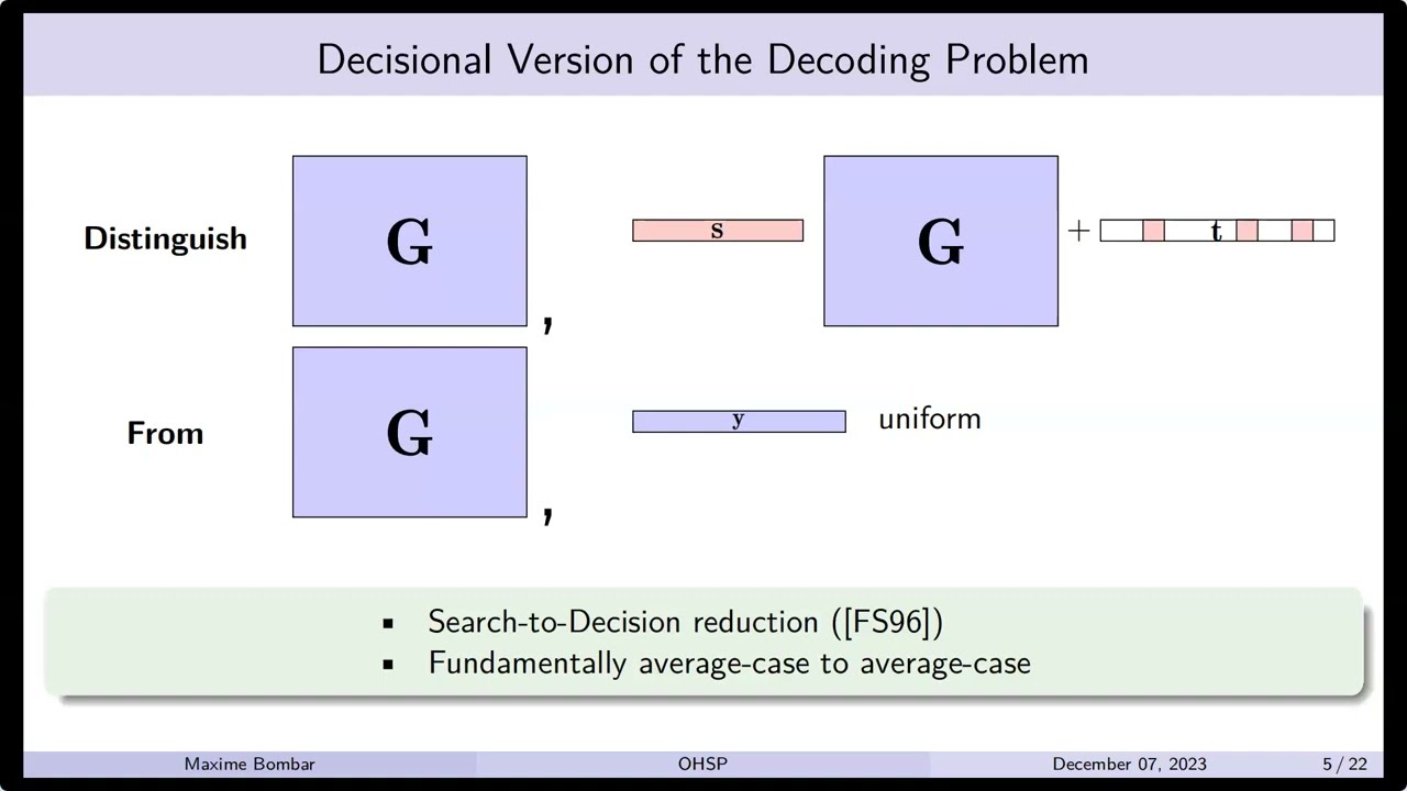 Discover the Latest in Code-Based Cryptography at Asiacrypt 2023 🔐