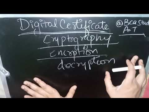 Digital Certificate & Cryptography | 100% Easiest Explaination In Hindi | E- commerce | Bcs 062