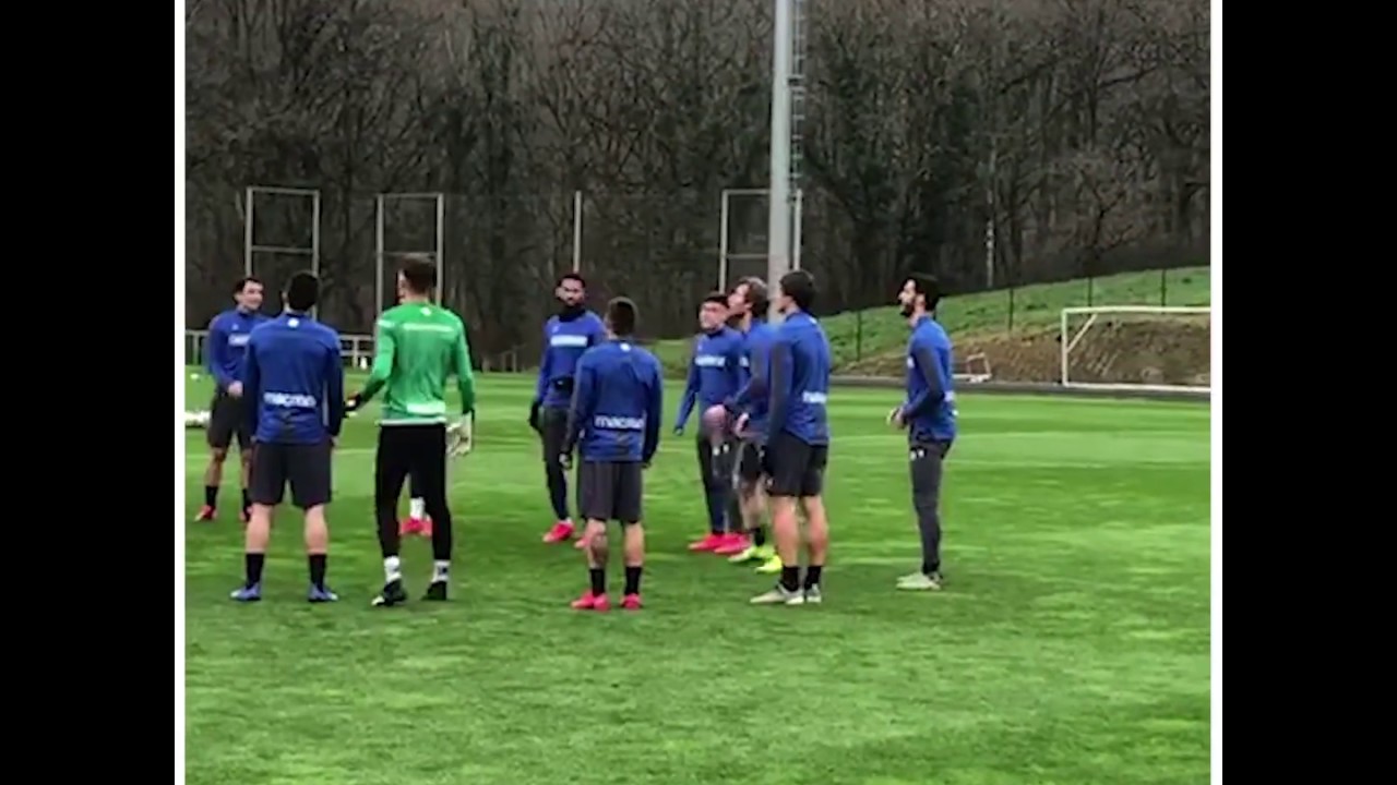 ريال سوسيداد يتألق في تدريباته بعد فوزه على ريال مدريد 🏆