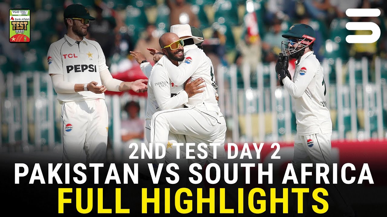 Pakistan vs South Africa 2025 Test Series | Day 2 Highlights π
