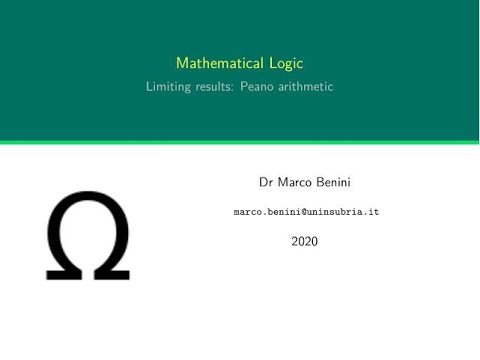 Mathematical Logic, part 7: Peano arithmetic