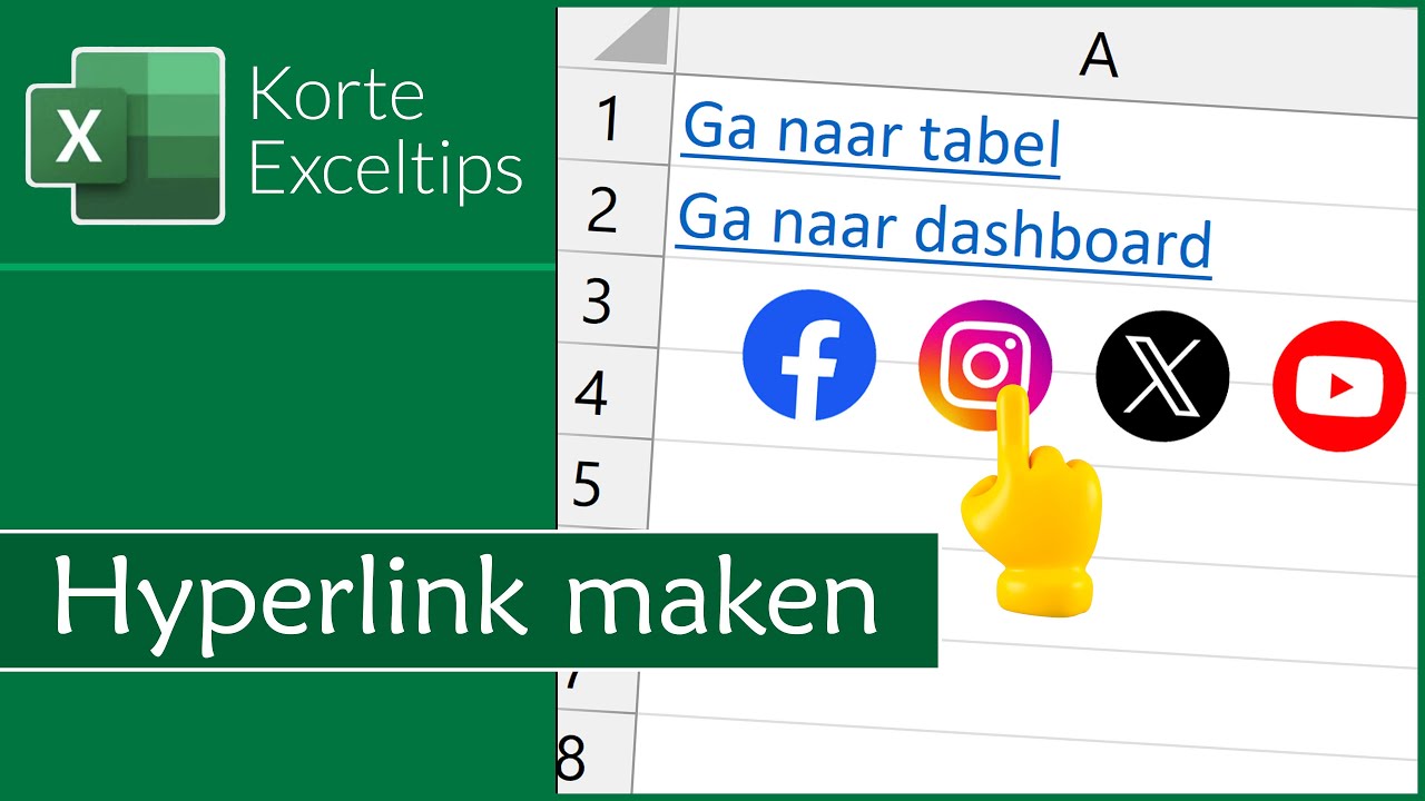 Hoe maak je een hyperlink in Excel ๐