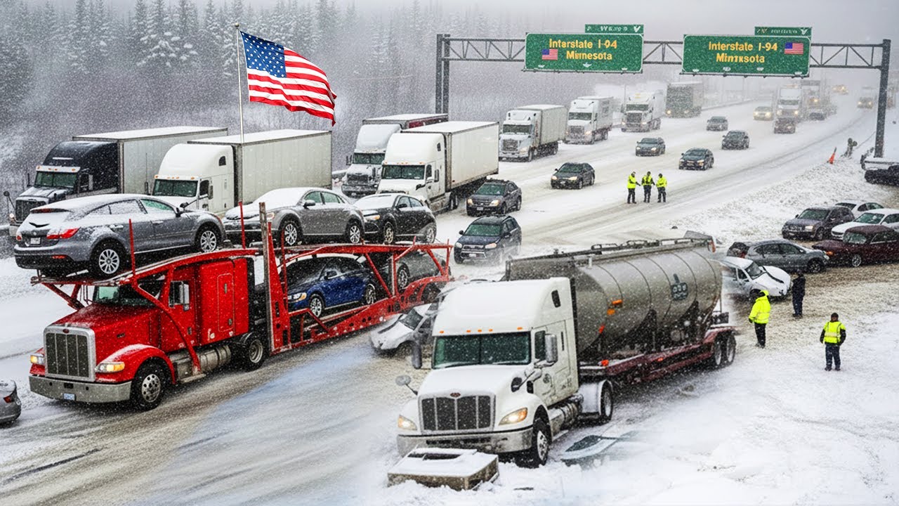 Minnesota Snowstorm Causes I-94 Chaos π