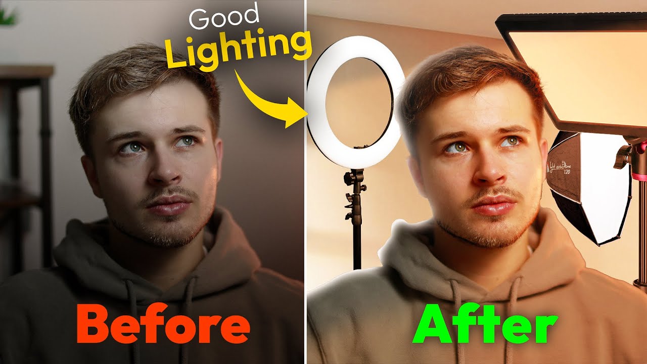 Studio Lighting Setup for YouTube Videos (Cheap & Easy for Beginners)