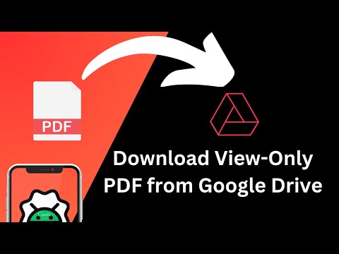 How to Download View Only PDF from Google Drive (2025): Android Mobile
