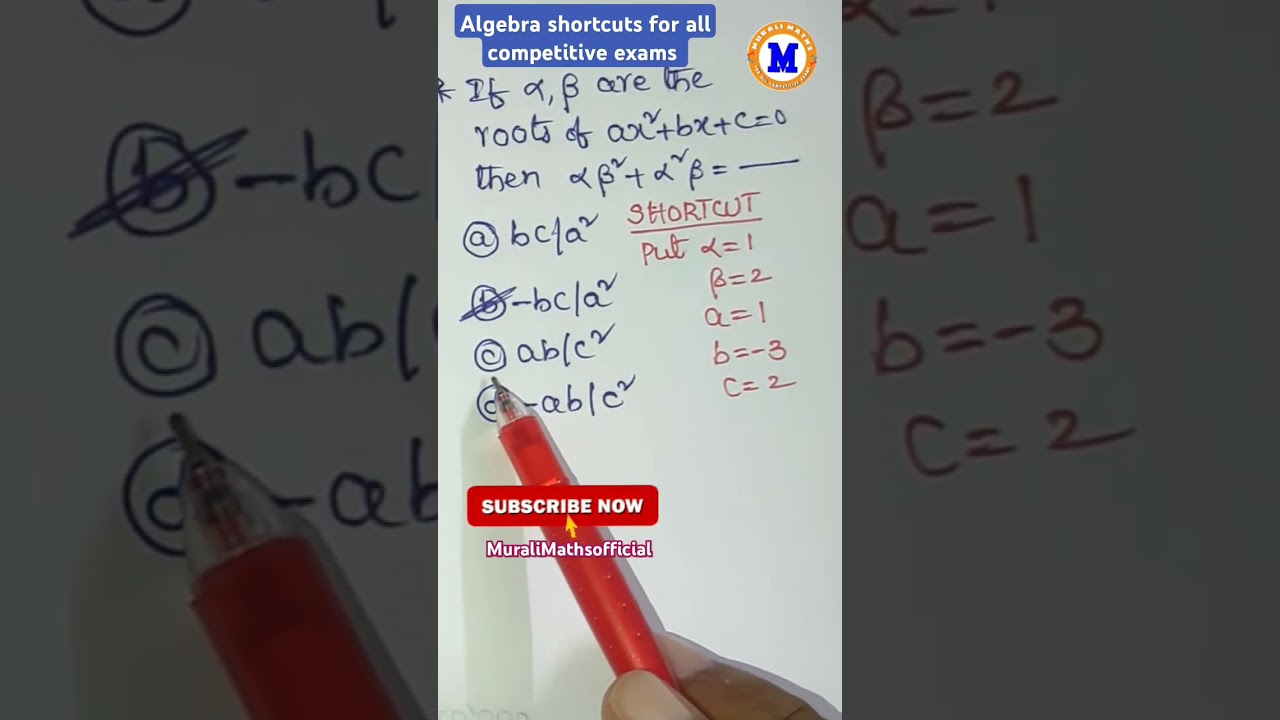 Quick Algebra Shortcuts for Faster Math 🧮
