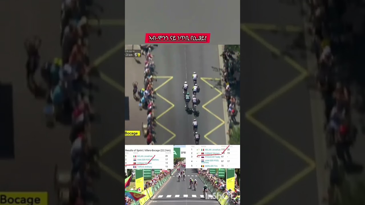 Eritrea's Top Cyclist Biniam Wins Bronze π₯