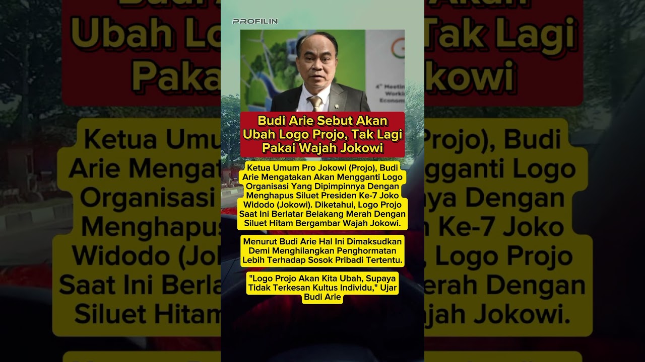 Budi Arie Ungkap Logo Projo Kini Tanpa Wajah Jokowi 🗳️