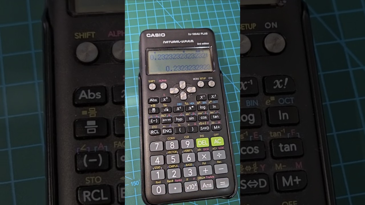 Expressing Recurring Decimals as Fractions with Casio Scientific Calculator fx-991ES and fx-100