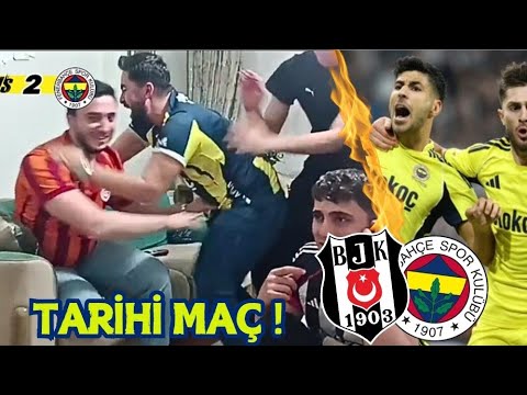 BEŞİKTAŞ 2-3 FENERBAHÇE MAÇI TEPKİ VİDEOSU 🔥 FENER'DEN TARİHİ MAÇ