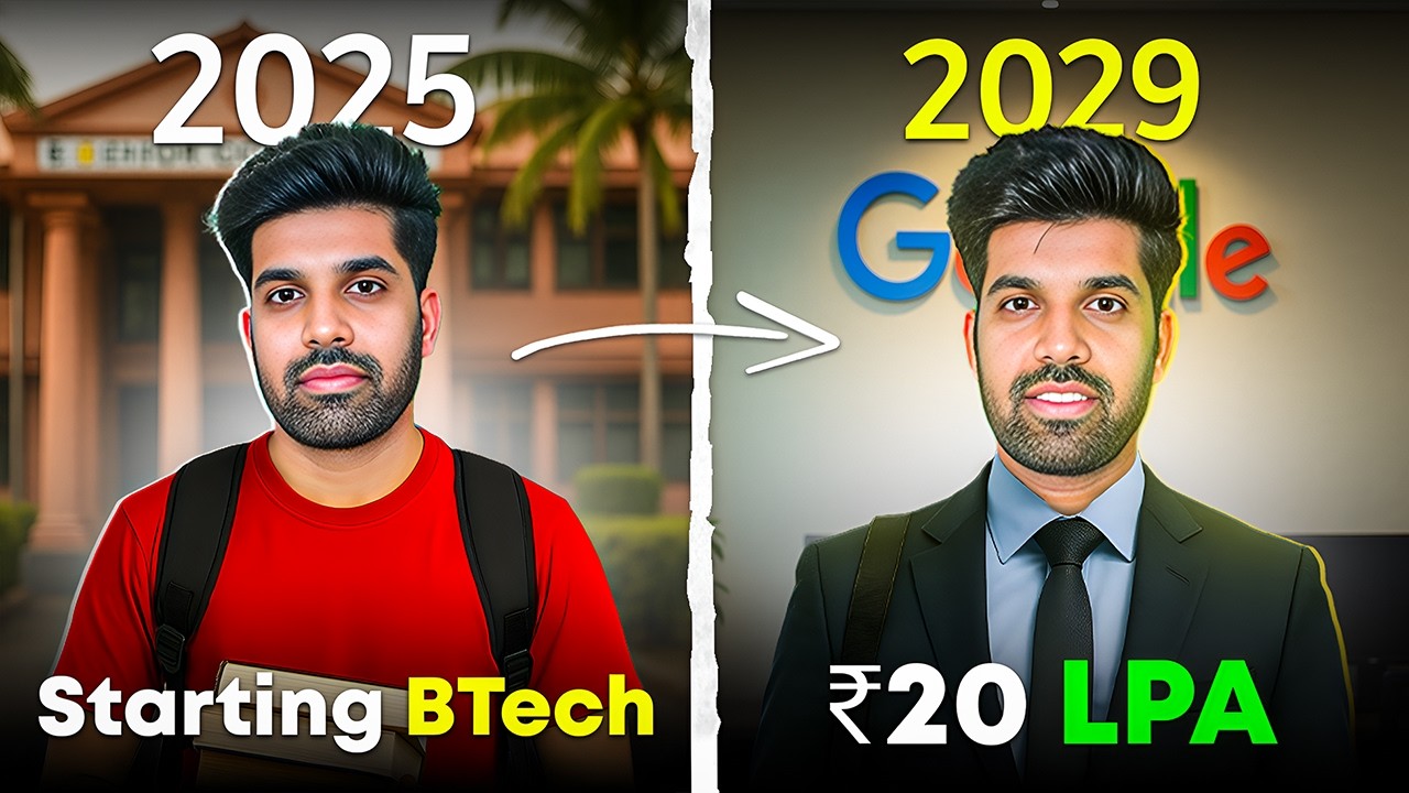 4-Year BTech Roadmap for ₹15+ LPA Jobs 🚀