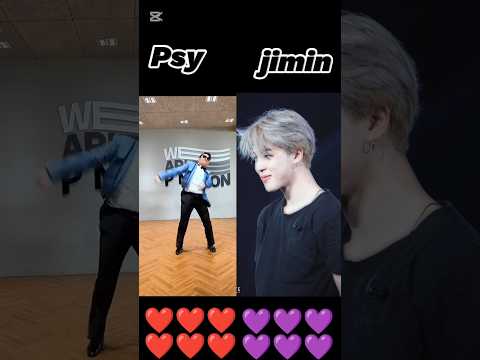 Psy vs Jimin Gangnam style 💜🔥 #bts #kpopidol #psy #jimin #kpop @EshaPark