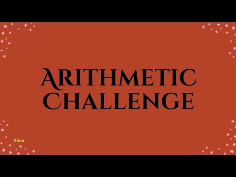ARITHMETIC CHALLENGE | ADDITION, SUBTRACTION, MULTIPLICATION & DIVISION | SPEED MATH