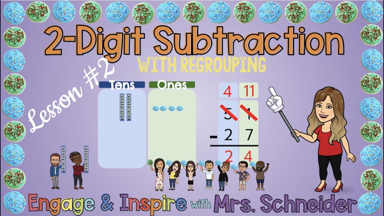 2 Digit Subtraction With Regrouping Lesson #2