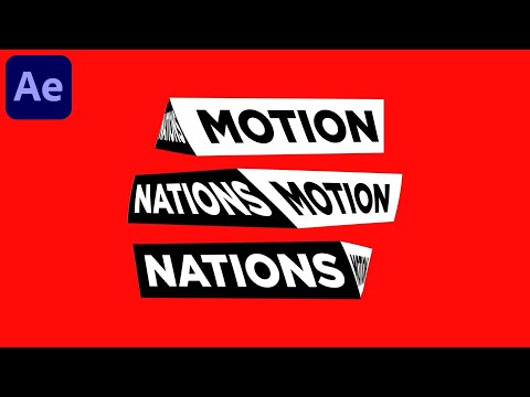 Create 3D Rotating Text Animation in After Effects - No Plugins | Smooth Text Animation