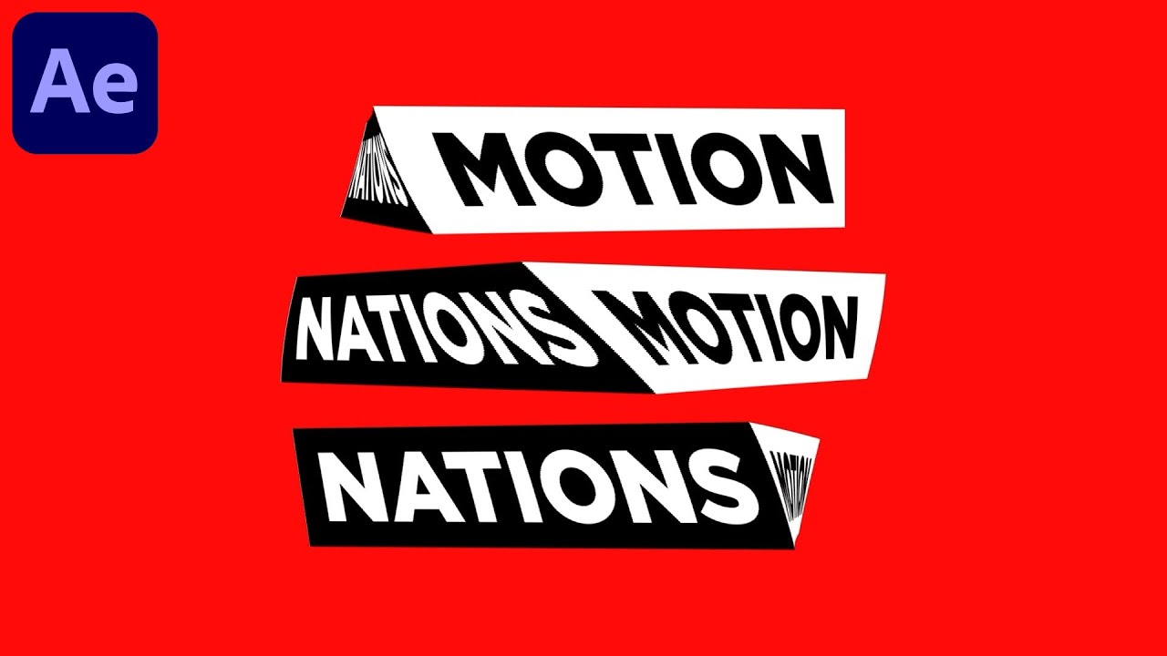 Easy 3D Rotating Text Animation in After Effects – No Plugins Needed 🎥