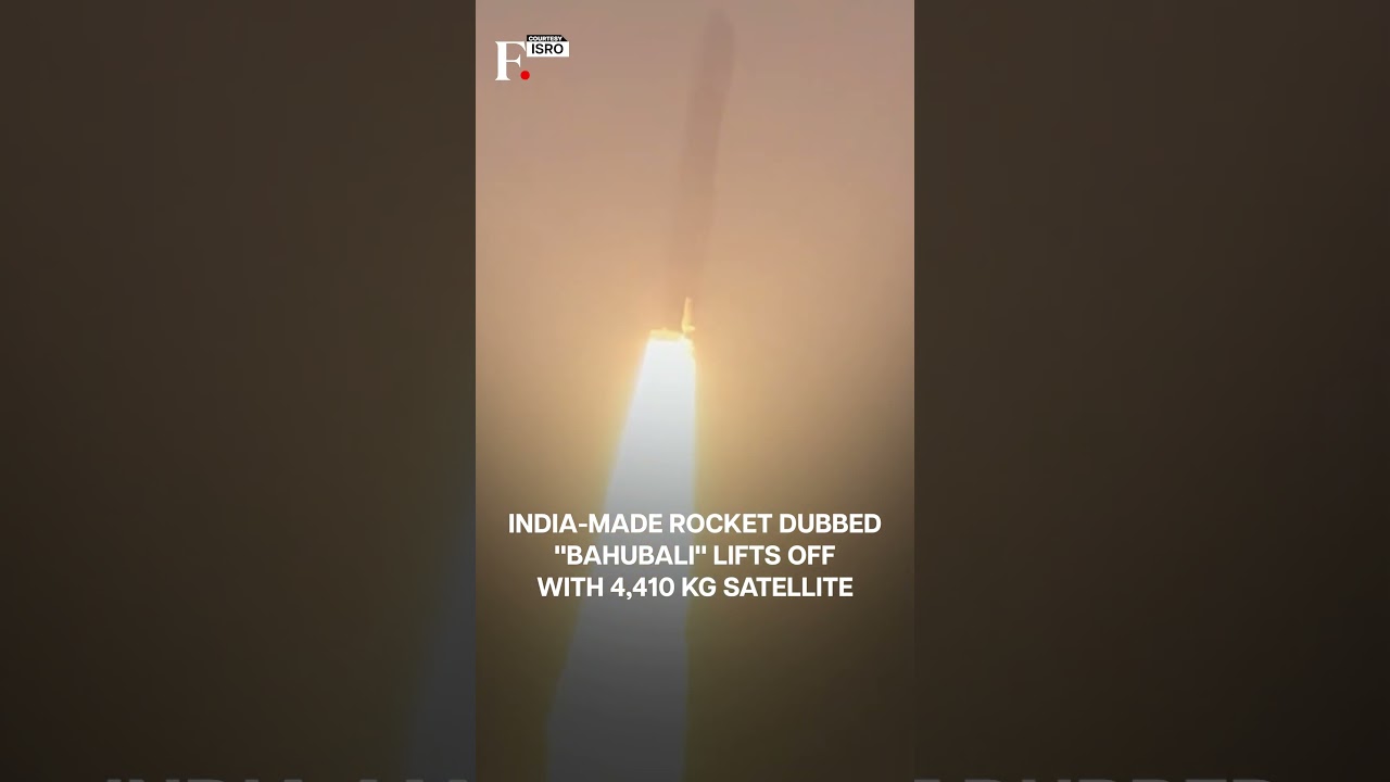 ISRO Launches India's Heaviest Communication Satellite 'Bahubali' 🚀
