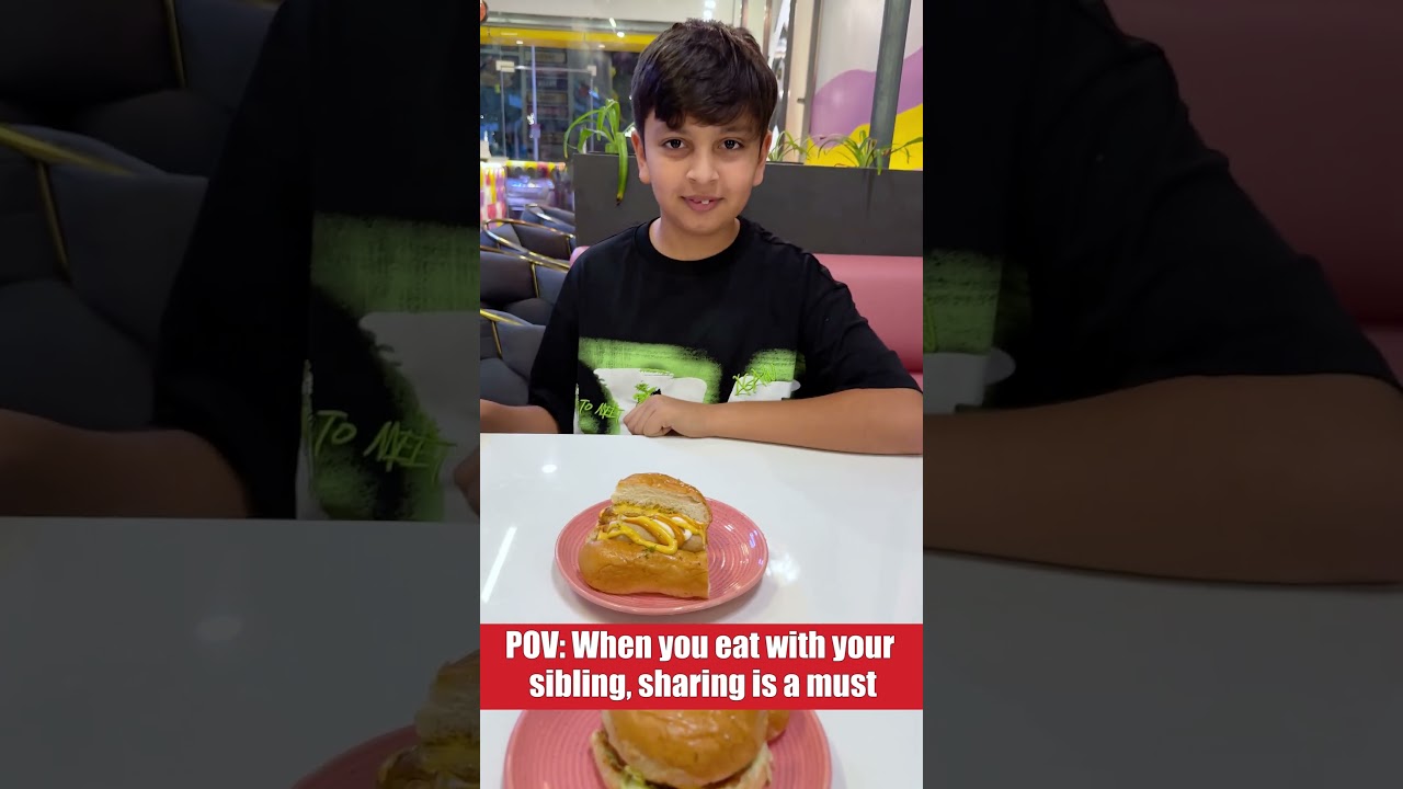 Sibling Food Battles: Who Gets the Bigger Half? 😄