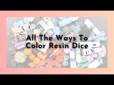All About Resin Colorants For Dice