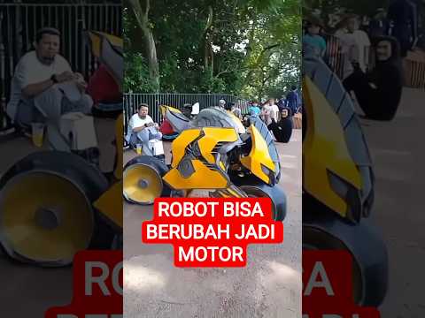 ASLI bukan Ai !! Robot bisa berubah jadi Motor ada di Indonesia #feedshort#transformers