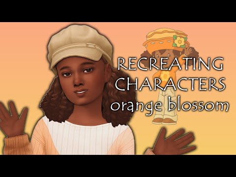 the sims 4 | orange blossom | cas lookbook + cc links
