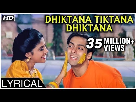 Dhiktana Tiktana Dhiktana | Lyrical | Hum Aapke Hain Koun | Salman Khan, Madhuri Dixit, Renuka | SPB