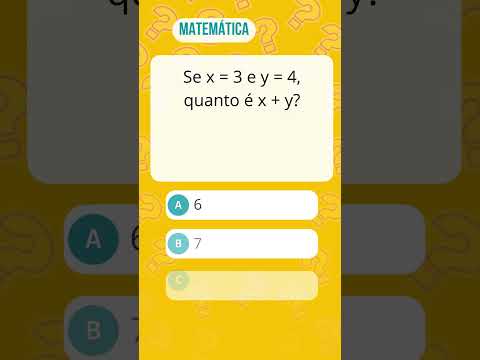 Desafio Quiz de Matemática - Teste seus conhecimentos - #quiz  #perguntaserespostas