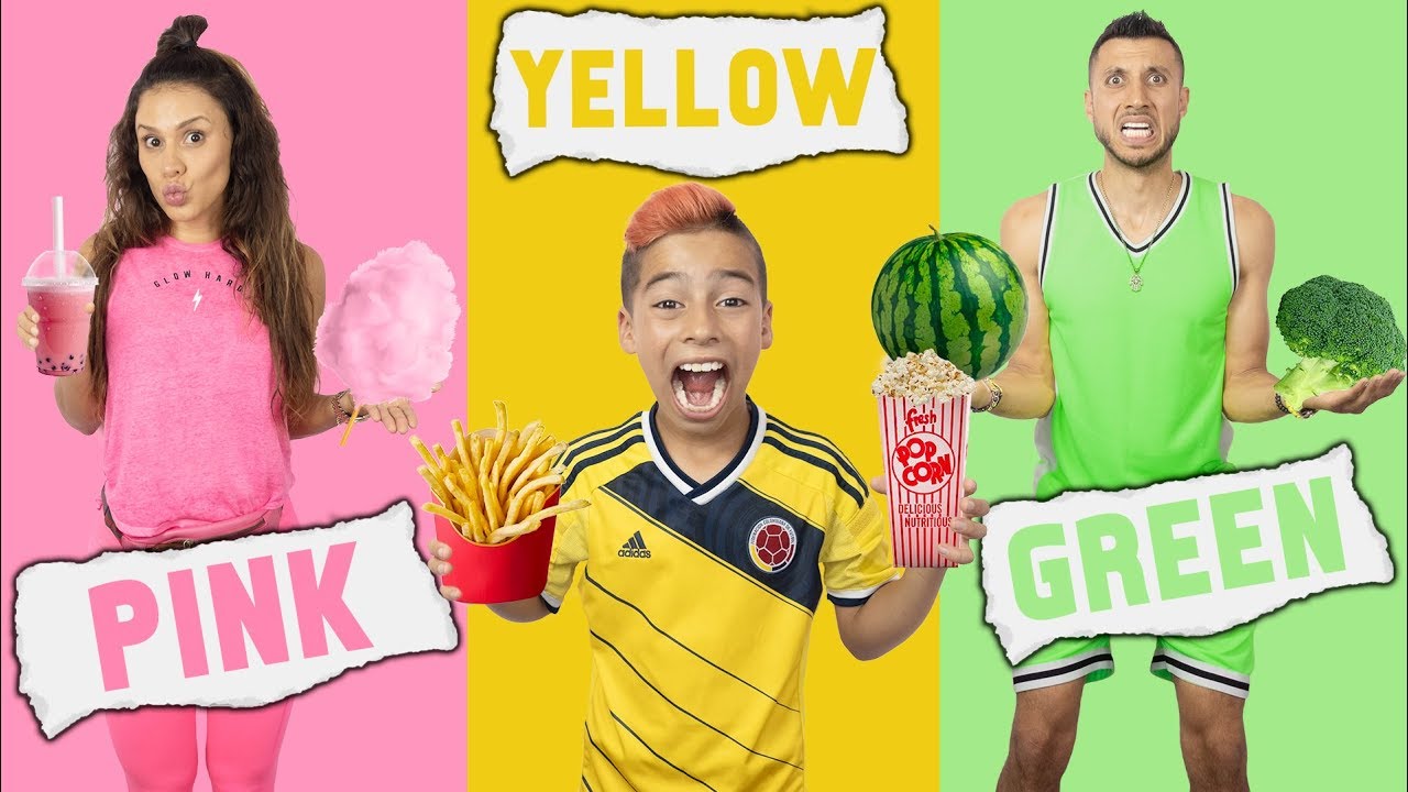 24-Hour Single-Color Food Challenge! 🌈
