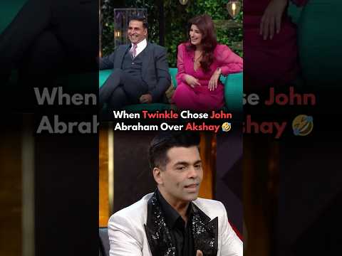 When Twinkle Chose John Abraham Over Akshay Kumar🤣#akshaykumar #bollywood #hindi
