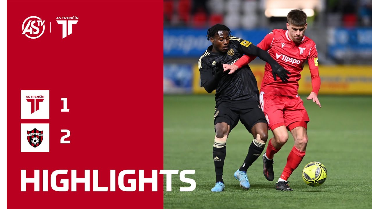 SLOVNAFT CUP: Exciting Match Highlights – AS Trenčín vs. FC Spartak Trnava 1:2 ⚽