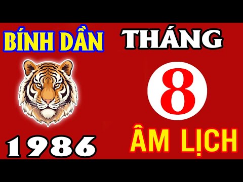 BÍNH DẦN 1986 Tháng 8 Âm Lịch NĂM 2025: LỘC VÀNG GHÉ THĂM, TIỀN VỀ NHƯ NƯỚC