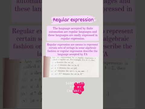 #automata ||what is regular expression..