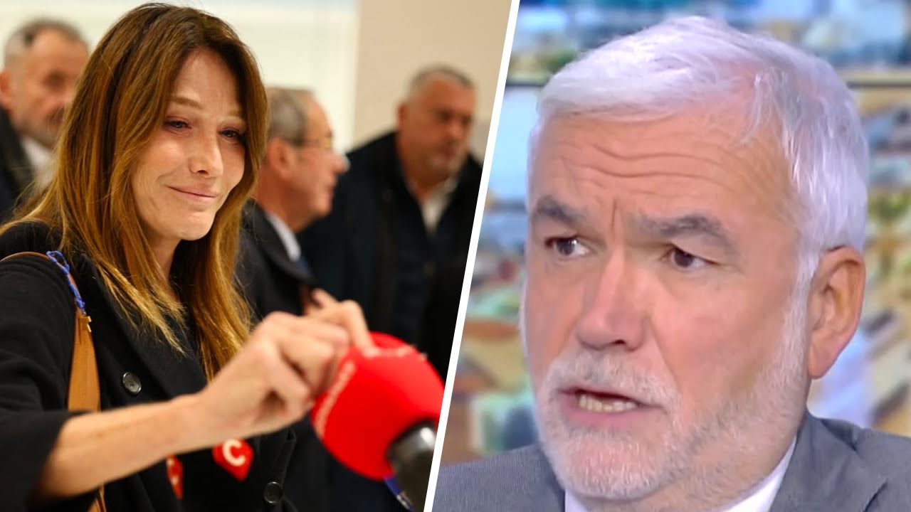 Pascal Praud commente le geste de Carla Bruni envers Mediapart