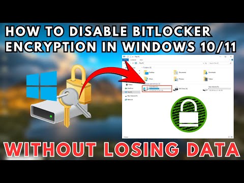 Disable BitLocker Encryption in Windows 10/11 Without Losing Data